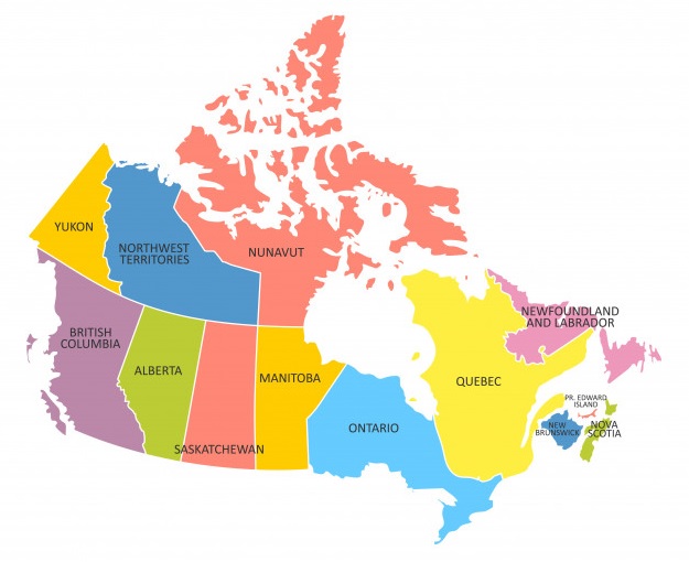 Canada PNP Map